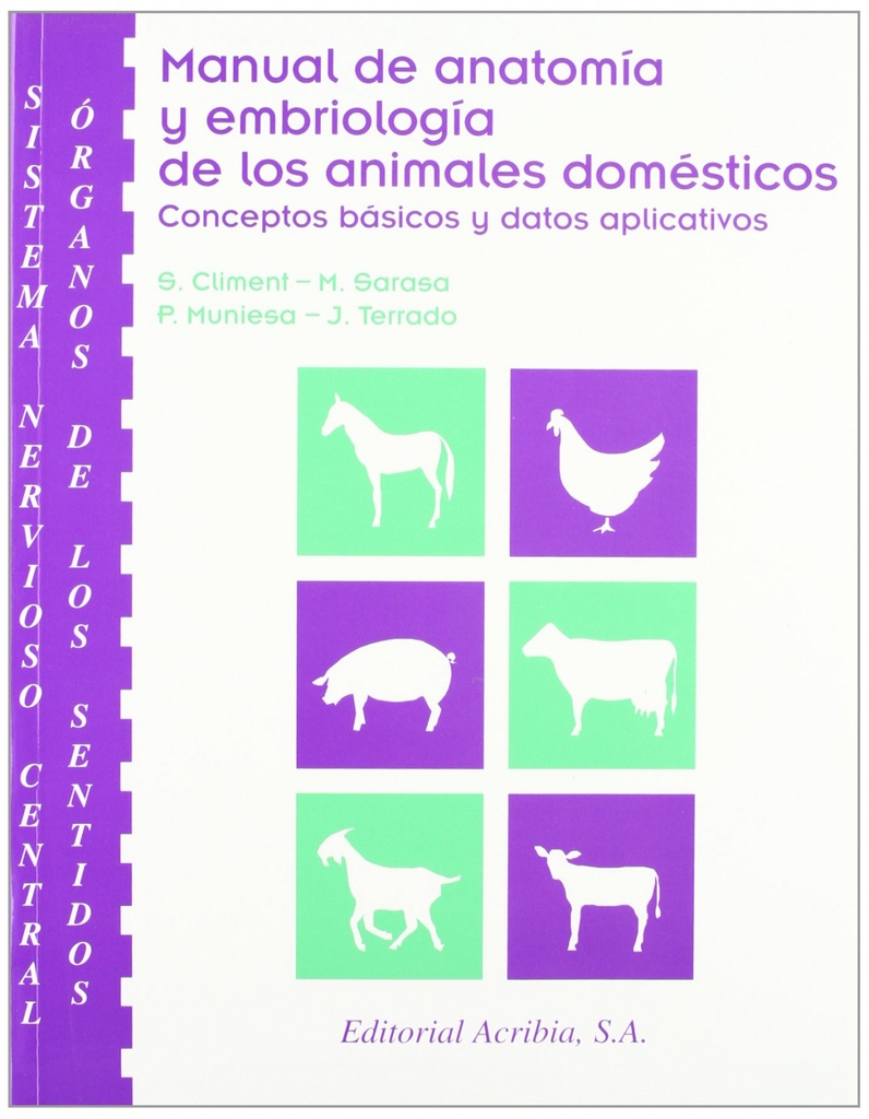 SISTEMA NERVIOSO CENTRAL/ÓRGANOS DE LOS SENTIDOS MANUAL DE ANATOMÍA/EMBRIOLOGÍA DE LOS ANIMALES DOMÉ