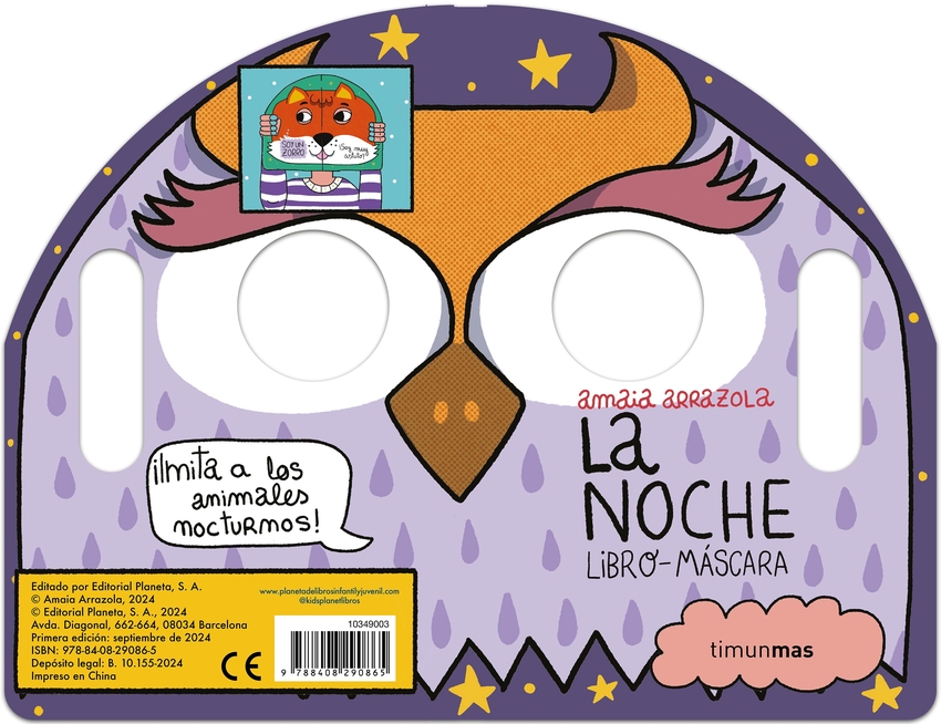 La noche. Libro-máscara