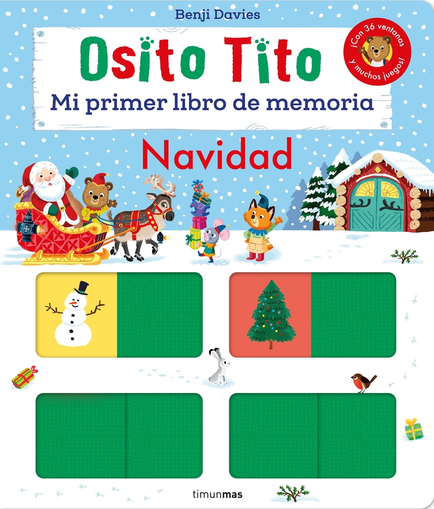 Osito Tito. Mi primer libro de memoria. Navidad