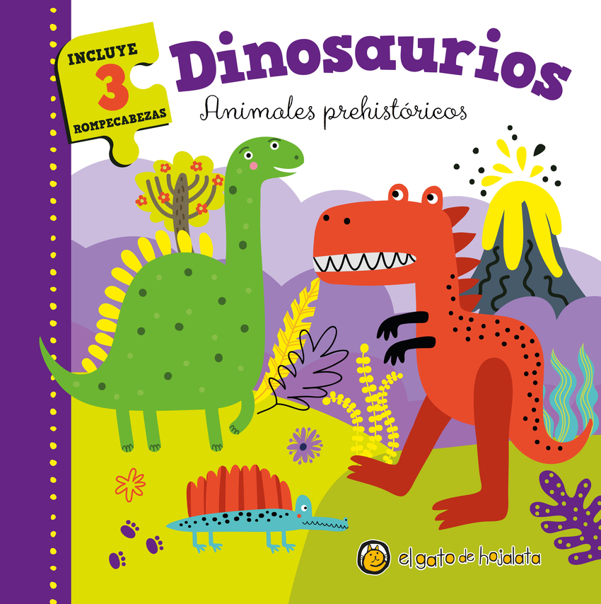 Dinosaurios: Animales prehistóricos (Libro+3 Puzzle)