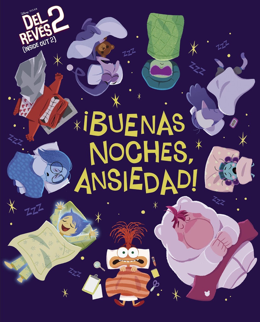 Del Revés 2 (Inside Out 2) ¡Buenas noches, Ansiedad! (Cuentos Disney)