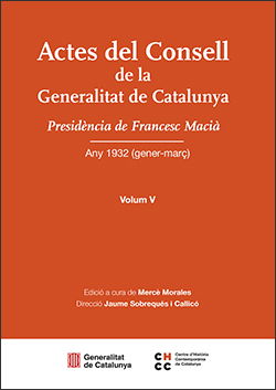 Actes del Consell de la Generalitat de Catalunya. Volum V