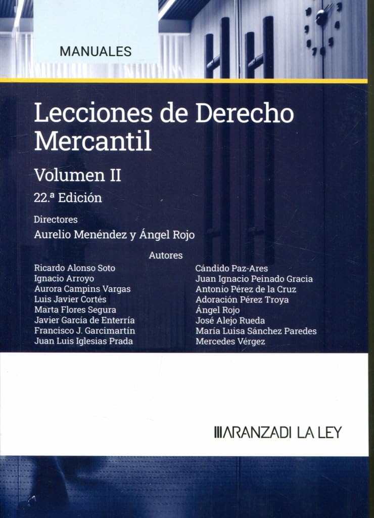 LECCIONES DE DERECHO MERCANTIL 2 2024 22ªED