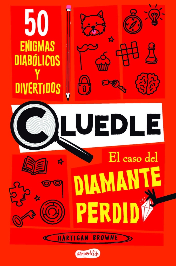 CLUEDLE: El caso del diamante perdido: 50 enigmas diabólicos y divertidos (Libro 1)