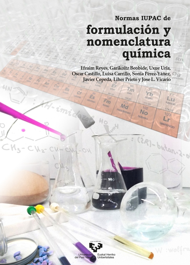 Normas IUPAC de formulación y nomenclatura química