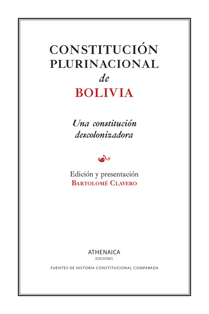 Constitución plurinacional de Bolivia