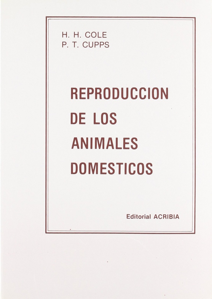 REPRODUCCIÓN DE LOS ANIMALES DOMÉSTICOS