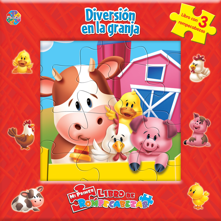 Diversión en la granja (libro+3 puzzles)