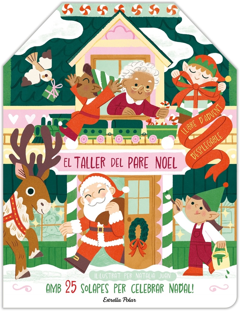 El taller del Pare Noel. Llibre d´Advent desplegable