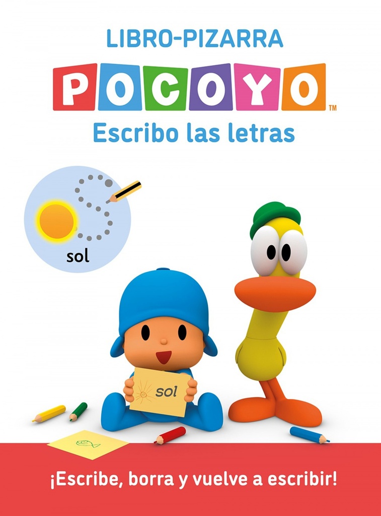 Pocoyó. Lectoescritura - Escribo las letras. (Libro-pizarra)