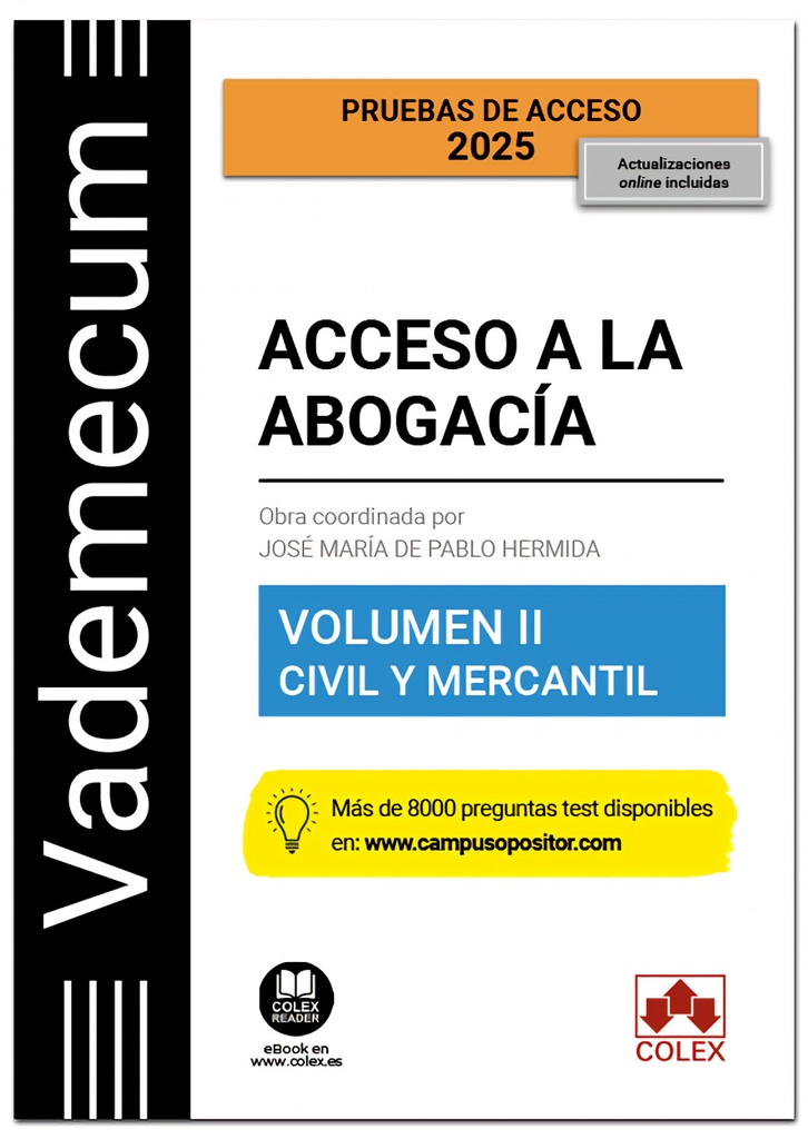 Vademecum Acceso a la abogacía. Volumen II. Parte específica civil-mercantil 202