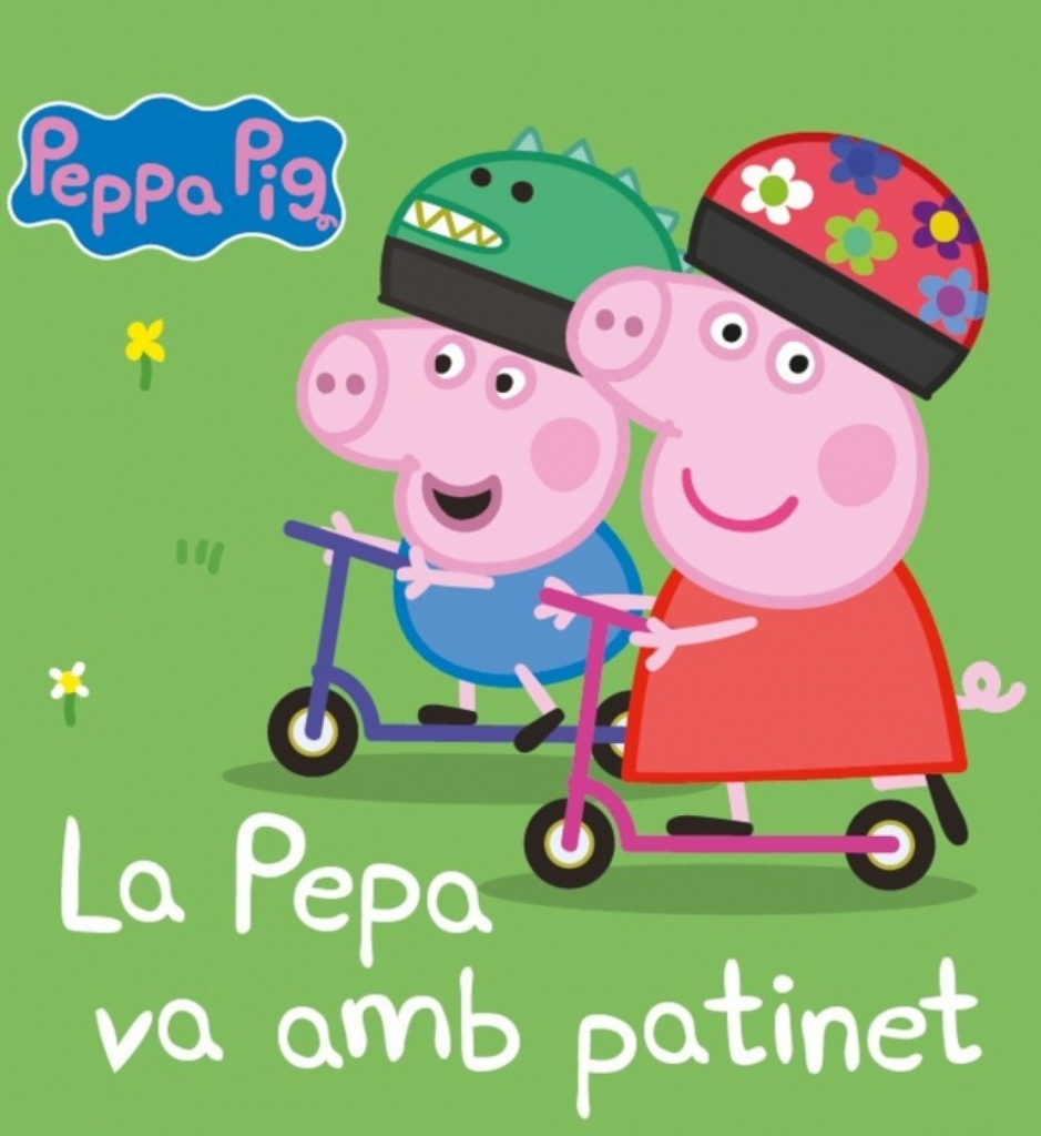 Peppa Pig. Llibre de cartró - Pepa va amb patinet, La