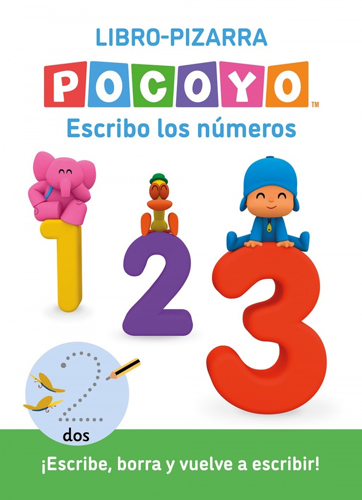 Pocoyó. Lectoescritura - Escribo los números. (Libro-pizarra)