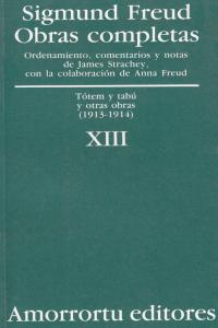 O.C FREUD 13: TOTEM Y TABU Y OTRAS OBRAS (1914-191