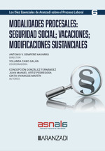 Modalidades procesales: Seguridad Social;vacaciones;modificaciones sustanciales