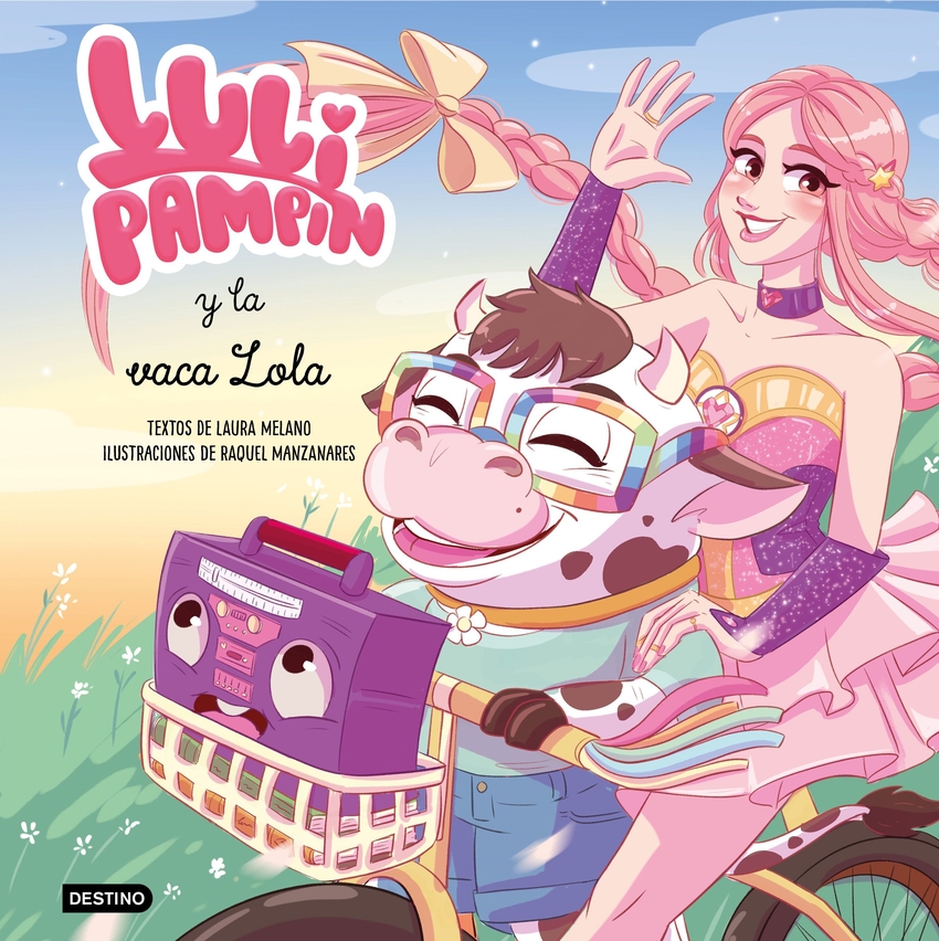 Luli Pampín y la vaca Lola