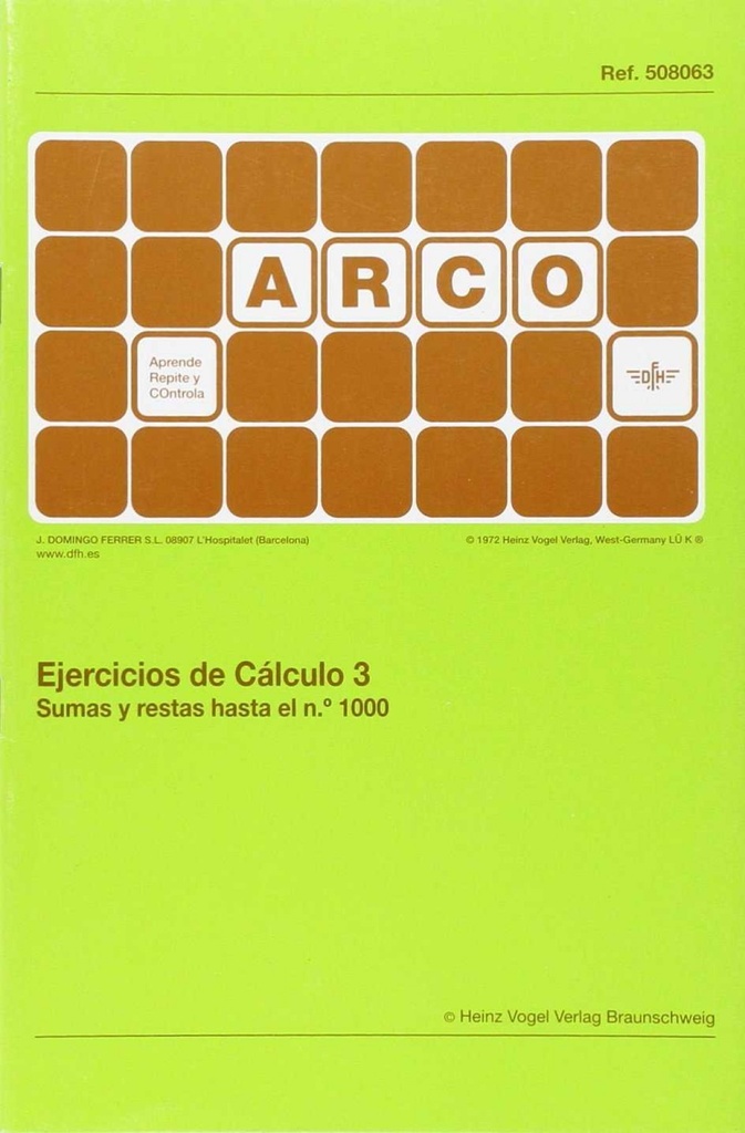 Ejerc. calculo 3 sumas restas 1000