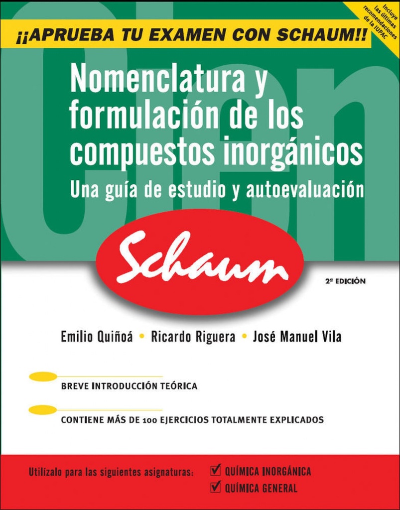 Nomenclatura y formulación de los compuestos inorgánicos