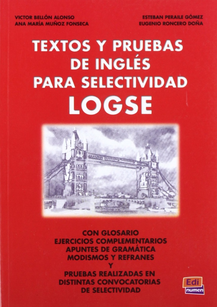 Selectividad, inglés, LOGSE. Textos y pruebas