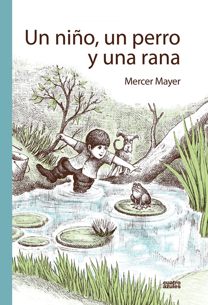 Un niño, un perro y una rana