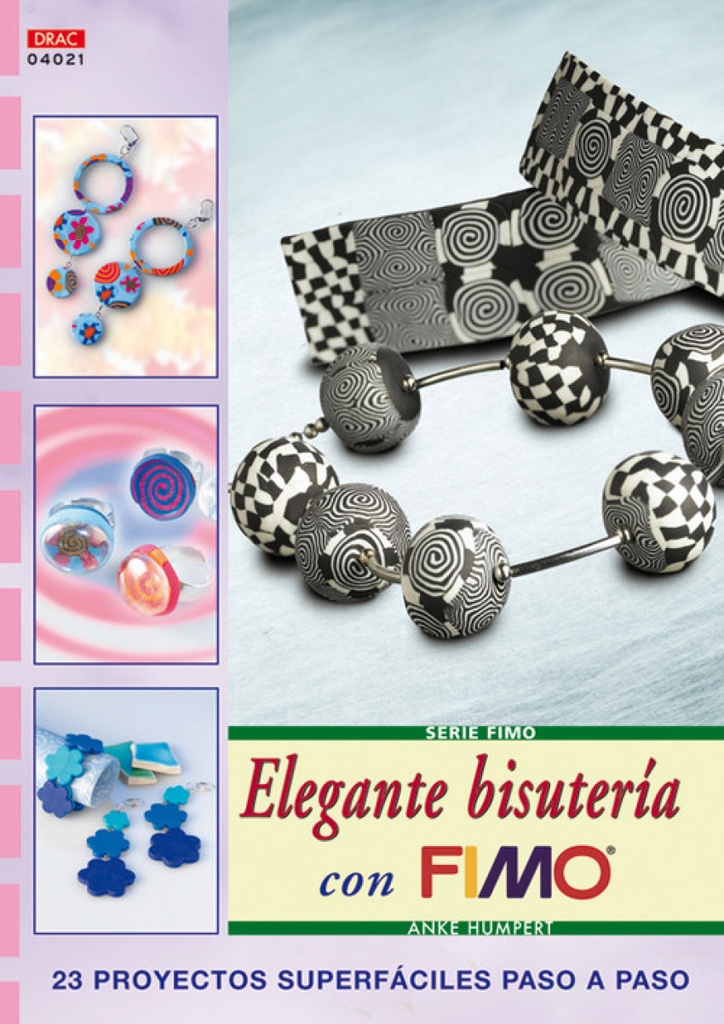 Serie fimo nº 21. elegante bisuteria con fimo