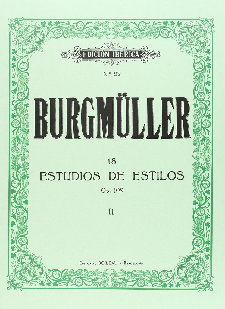 18 estudios de estilo op.109