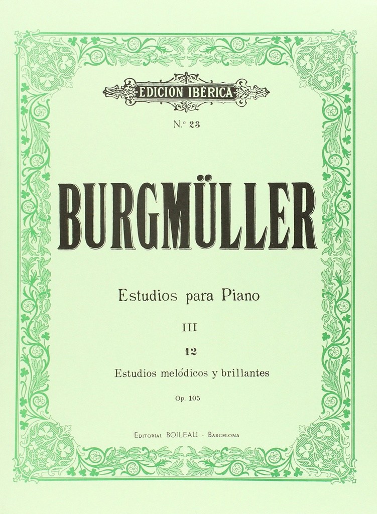 12 estudios mélodicos y brillantes op.105