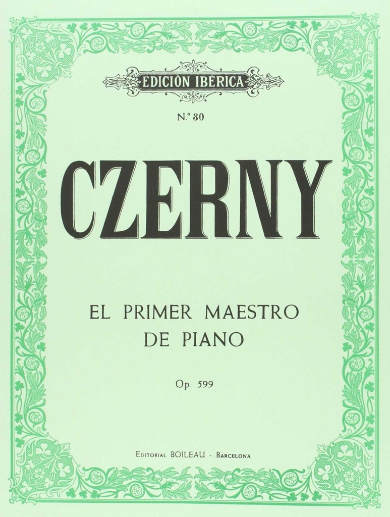 El primer maestro piano op.599, op.100