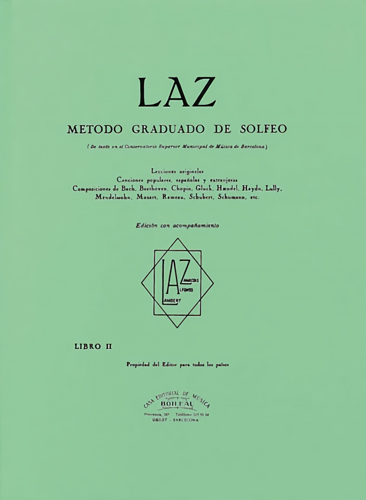 Laz:método de solfeo 2º acompañamiento