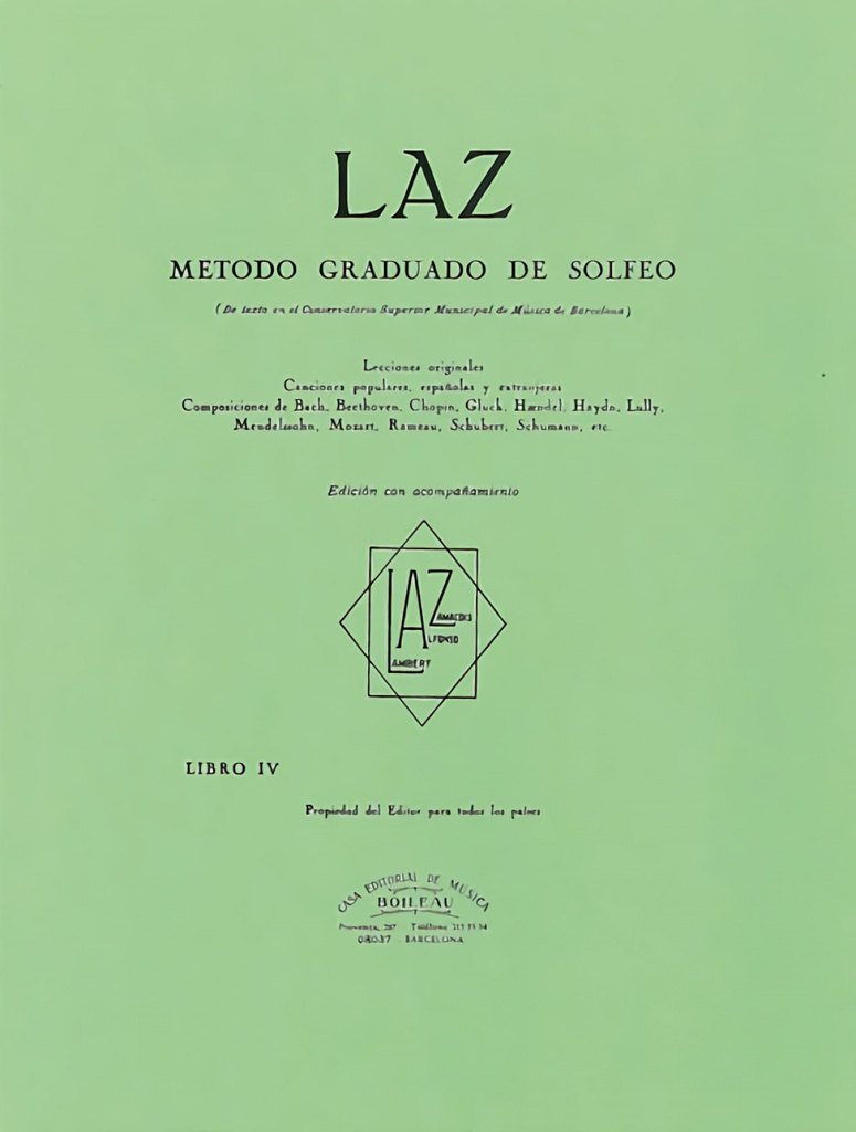 Laz:método de solfeo 4º acompañamiento