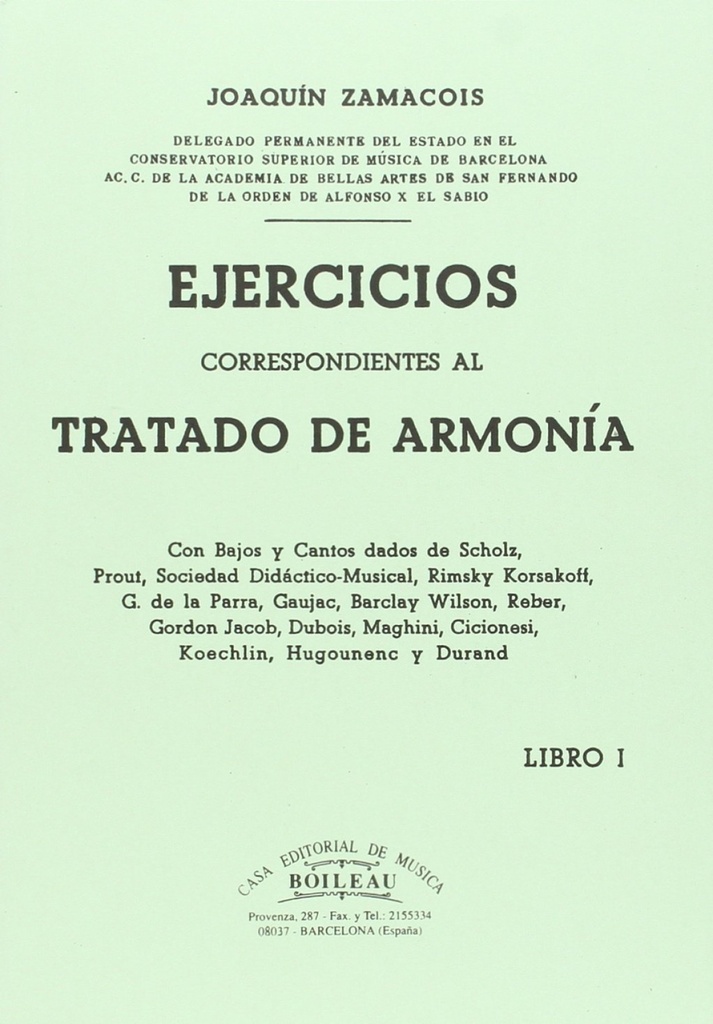 Ejercicios de armonía