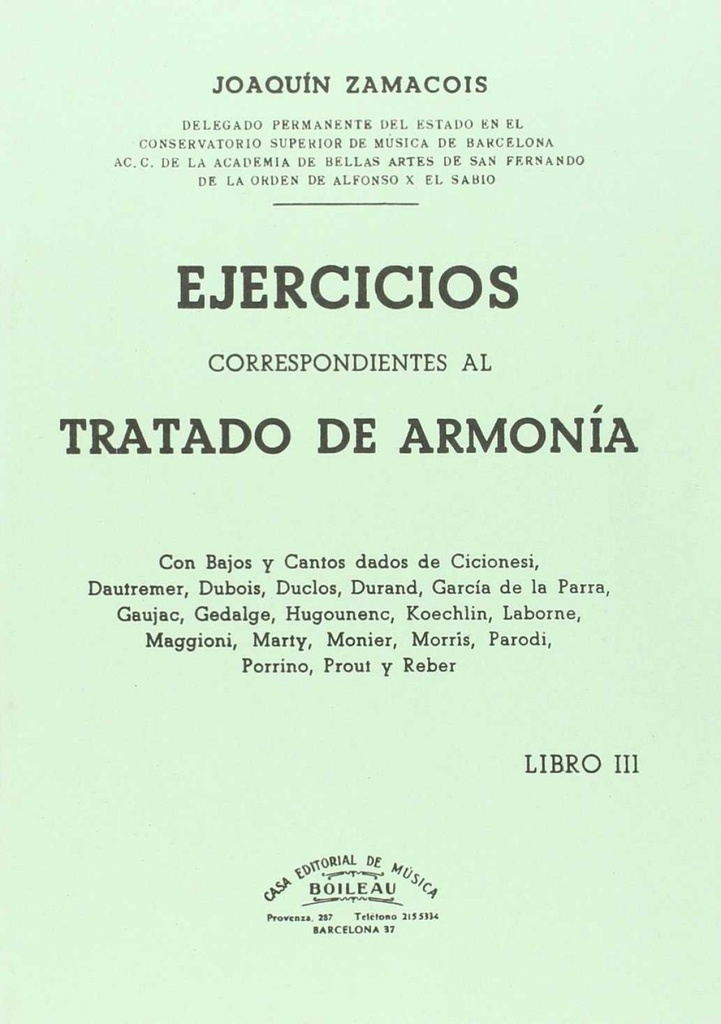 Ejercicios armonía