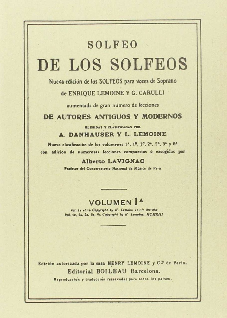 Solfeo de los solfeos 1A