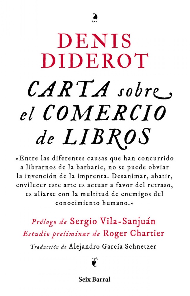 Carta sobre el comercio de los libros