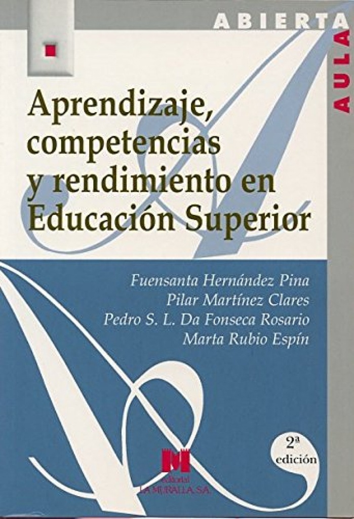 Aprendizaje, competencias y rednimiento en educacion.