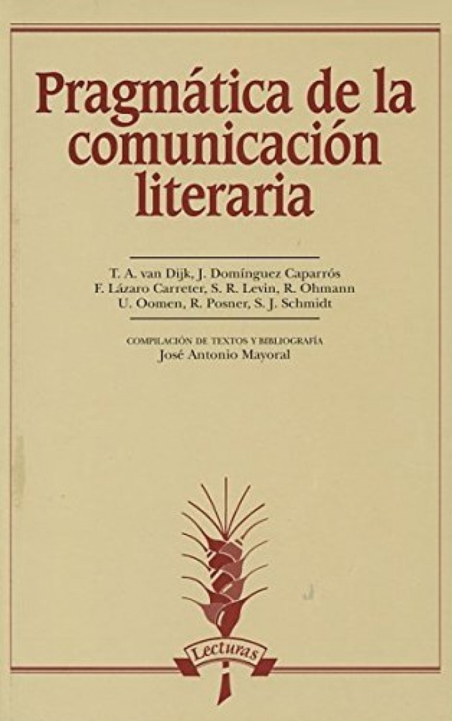 Pragmática de la comunicación literarias