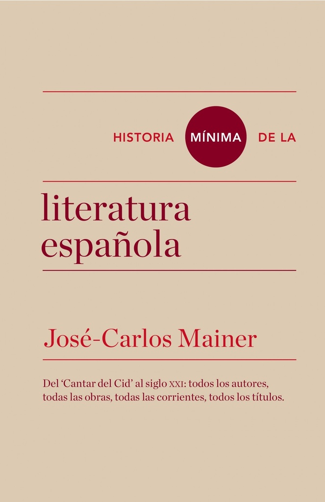 Historia minima de la literatura española