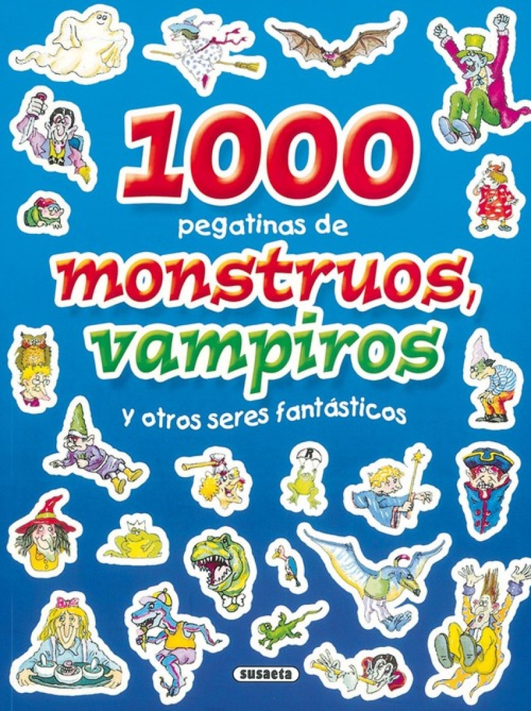 1000 pegatinas monstruos, vampiros y otros seres fantasticos