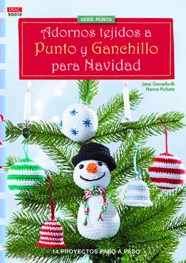 Adornos tejidos a punto y ganchillo para navidad