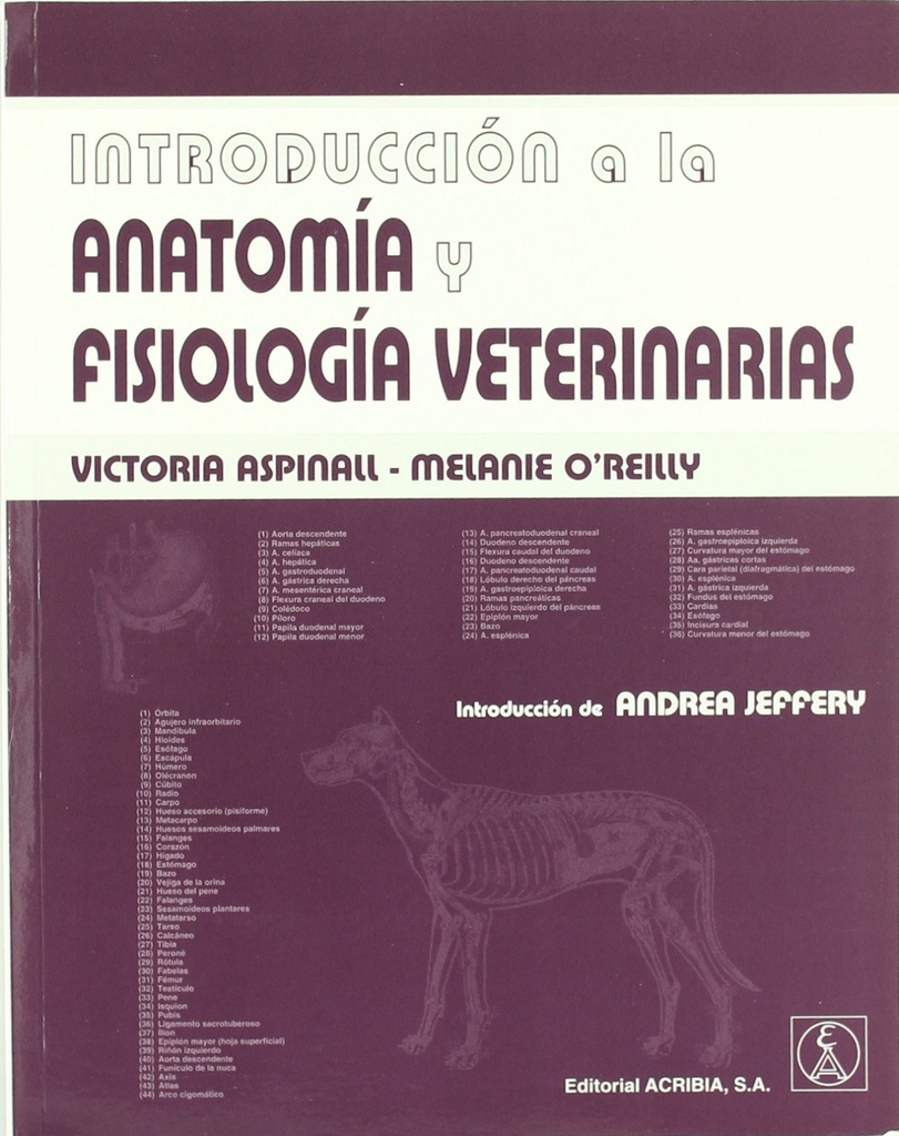 Introduccion a la anatomia y fisiologia veterinarias