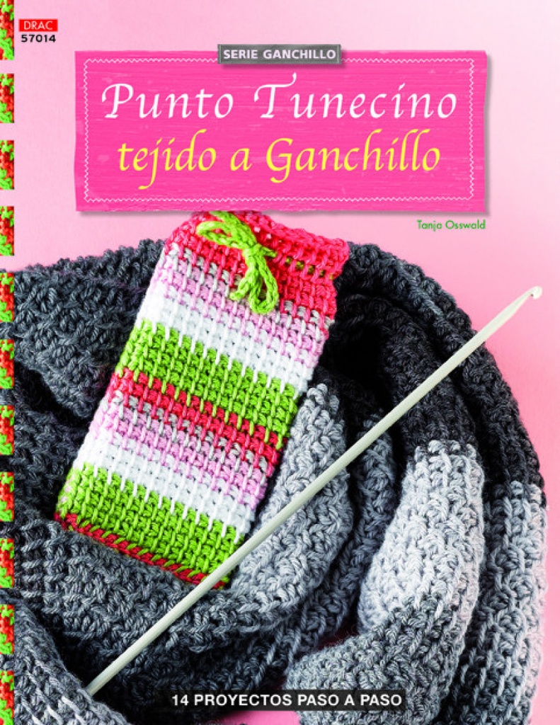 Punto tunecino tejido a ganchillo