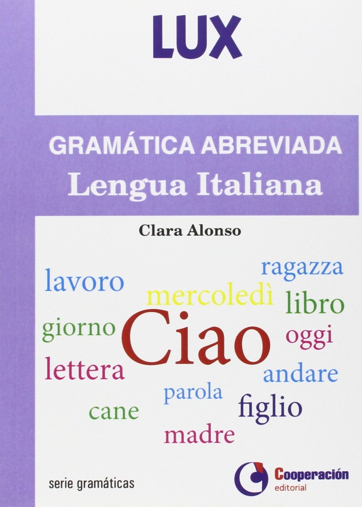 Gramática abreviada Lengua Italiana