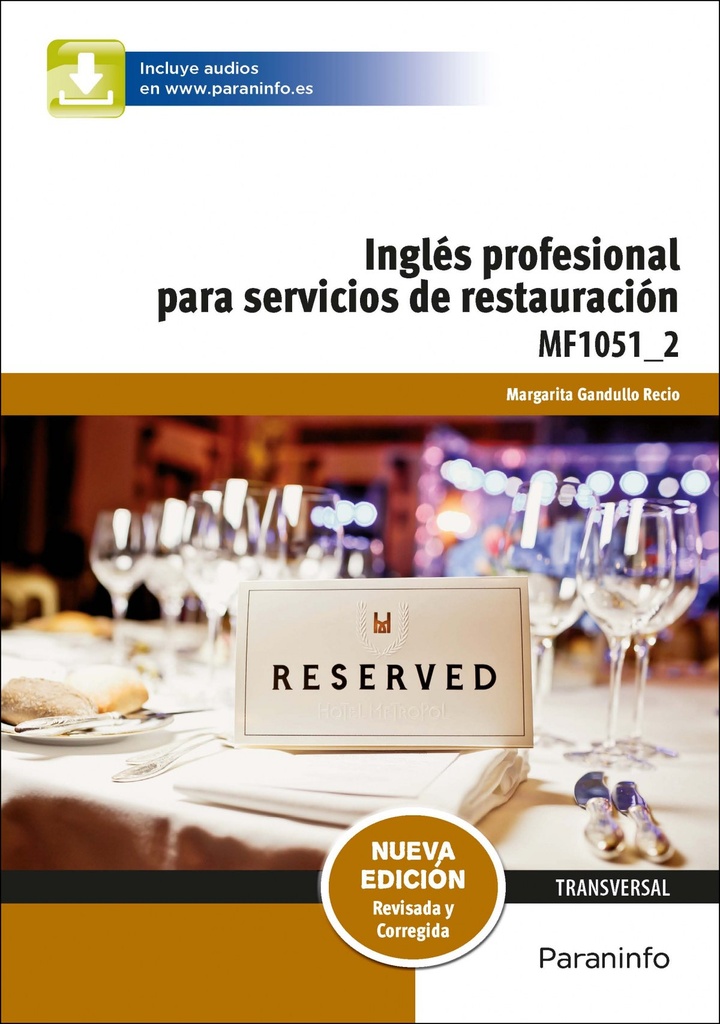 Inglés profesional para servicios de restauración