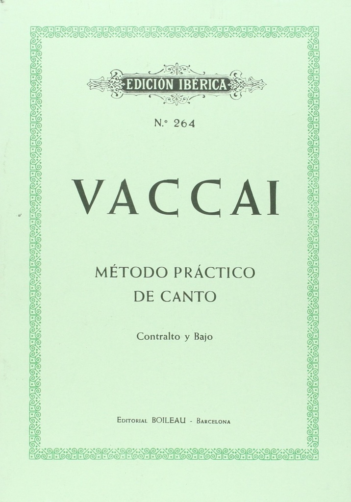 Método de canto (contralto y bajo)