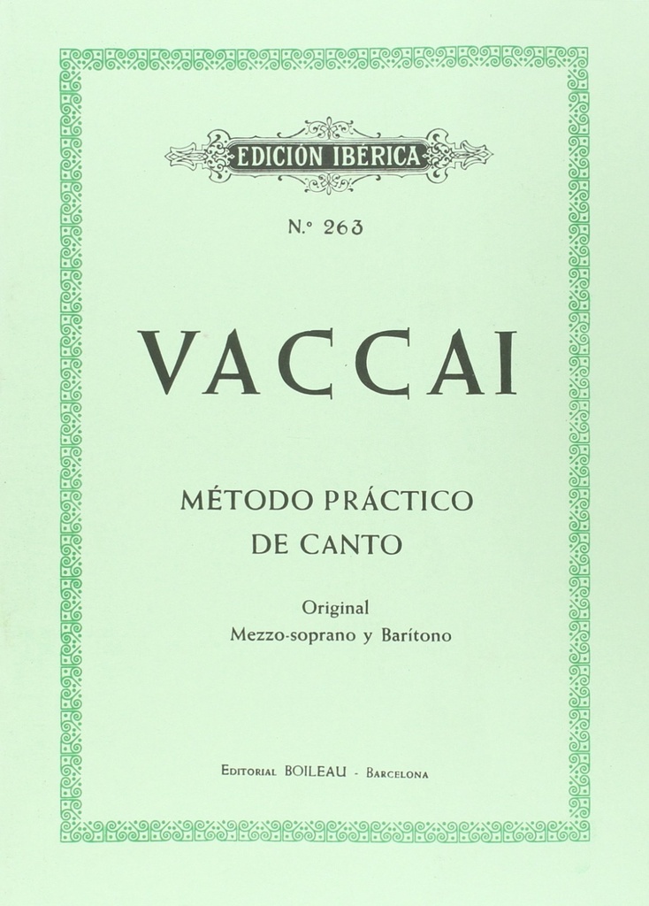 Método de canto (mezzosoprano y barítono)