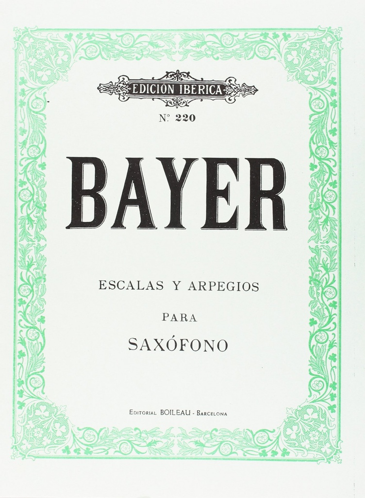 Escalas y arpegios para saxofón