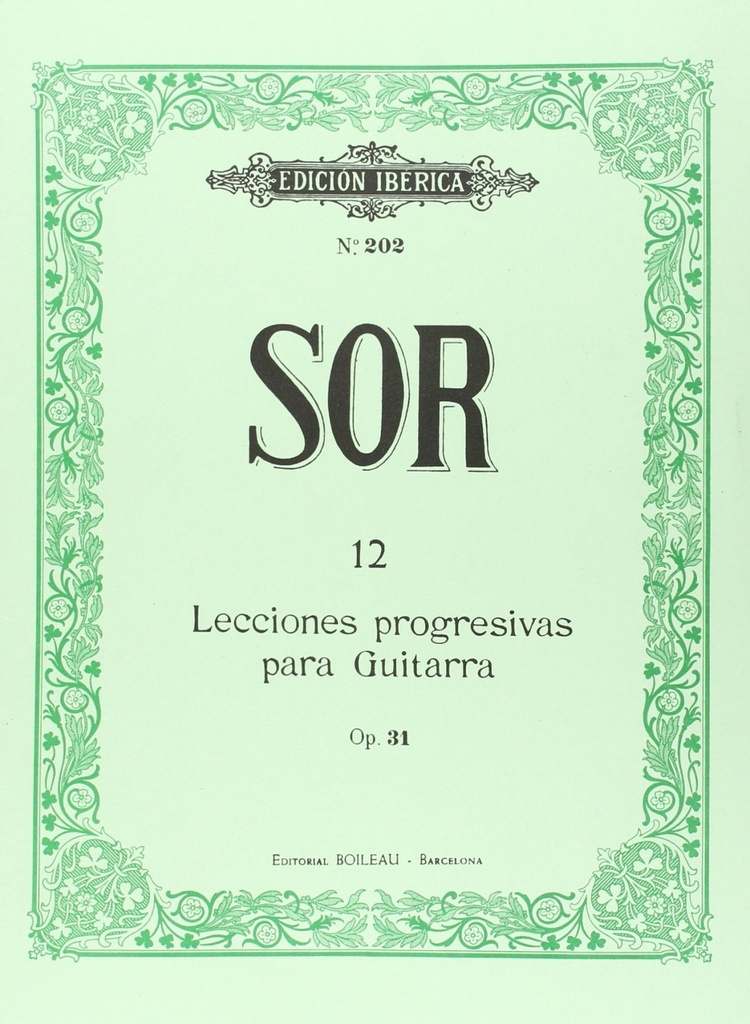 12 Lecciones guitarra Op.31