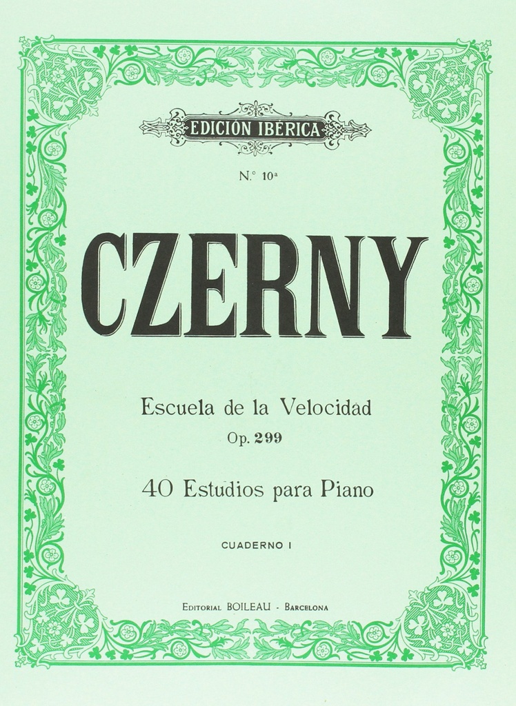 Escuela de la velocidad Op.299 Vol.I