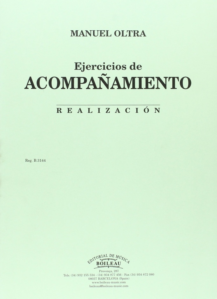 Realización de los ejercicios de acompañamiento