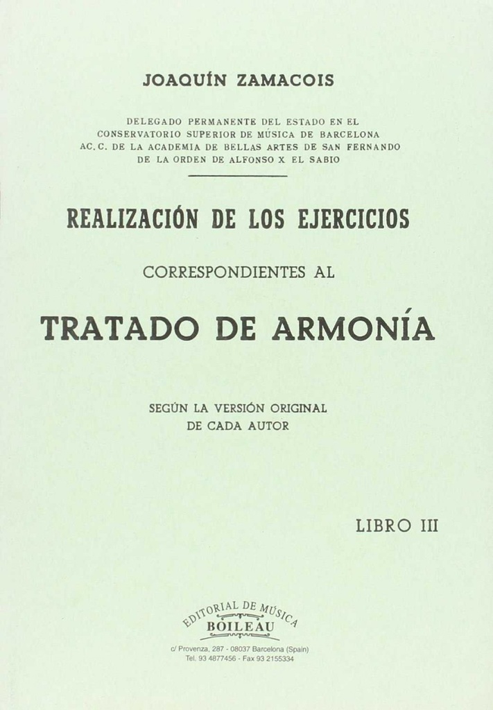 Realización Ejer.Armonía Vol.III